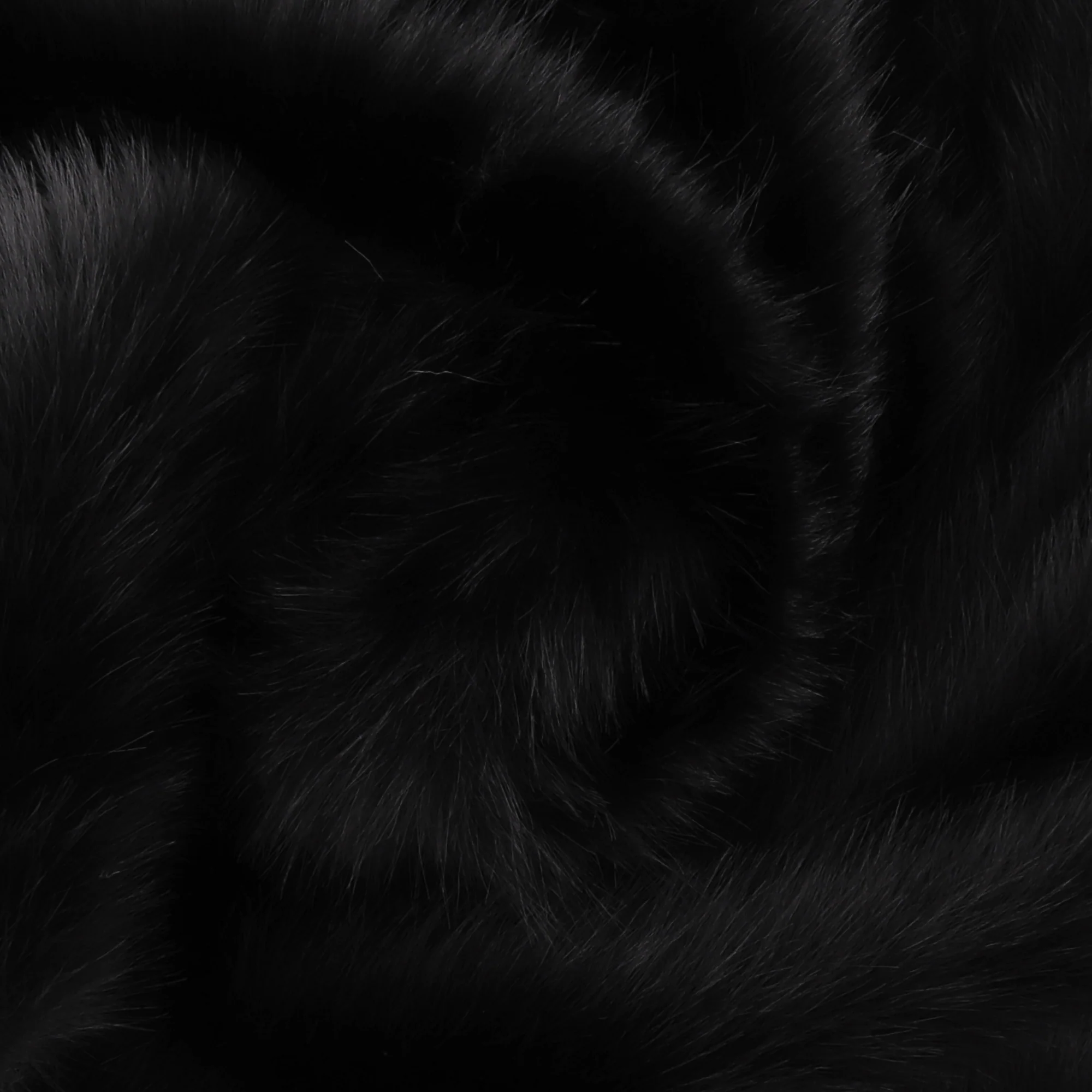 Rabbit Fur - Black - Image 2