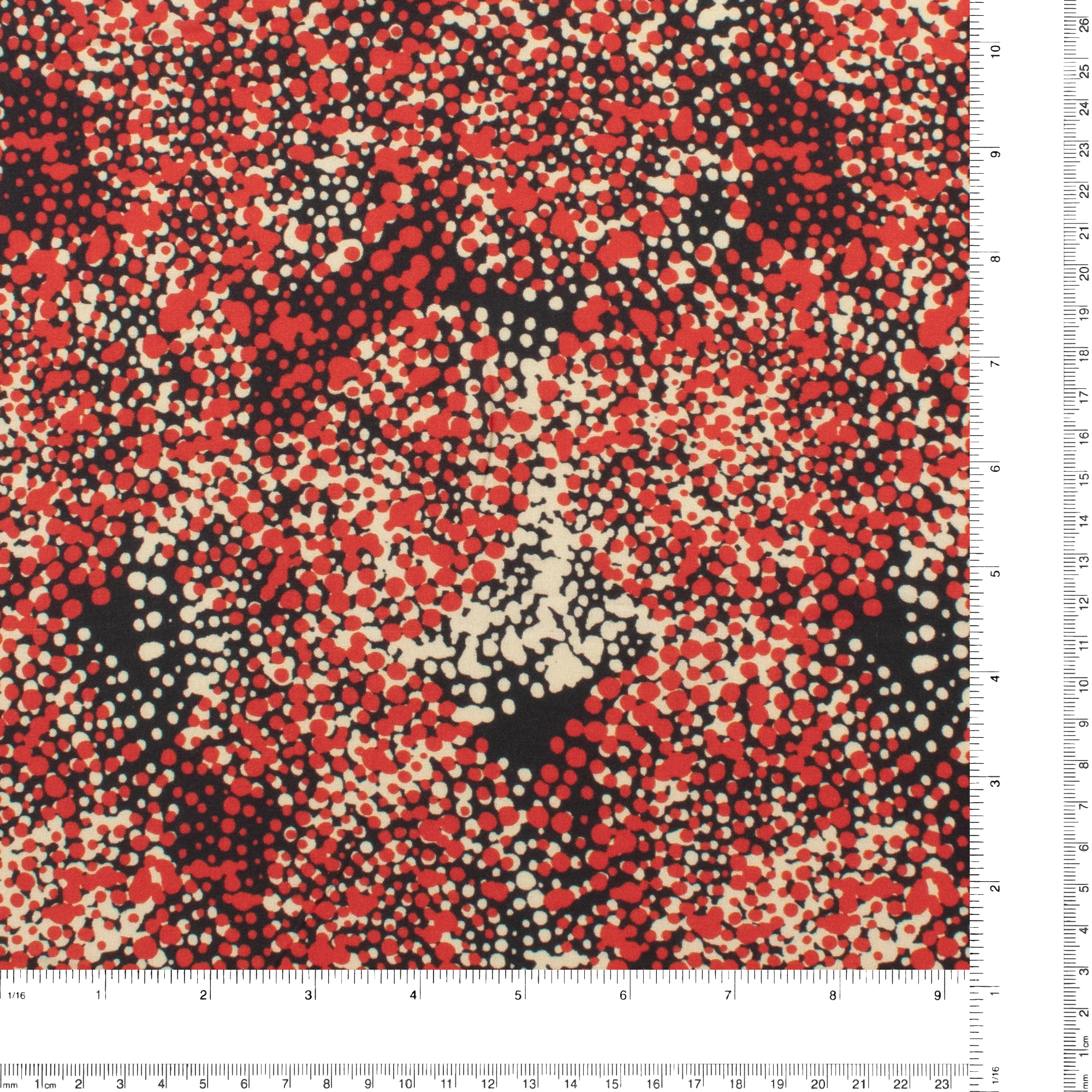 Rayon Challis Print - NORA - 006 - Red - Image 3
