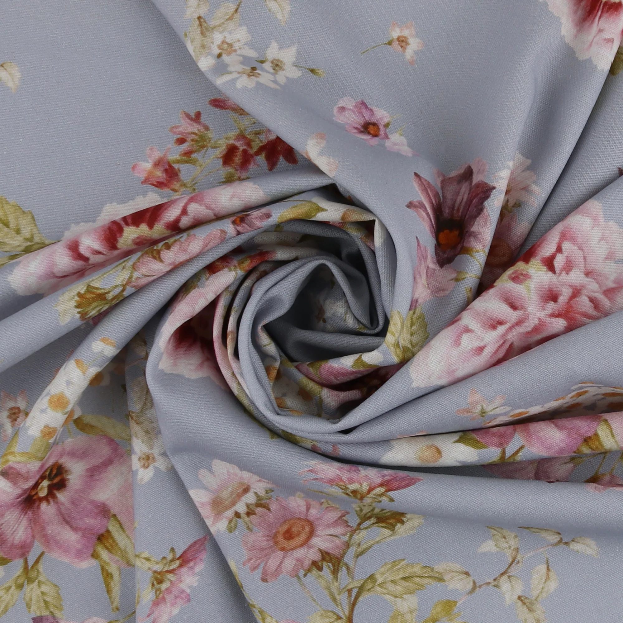 Rayon Linen Print - COVENT GARDEN - 002 - Dusty Mauve - Image 2