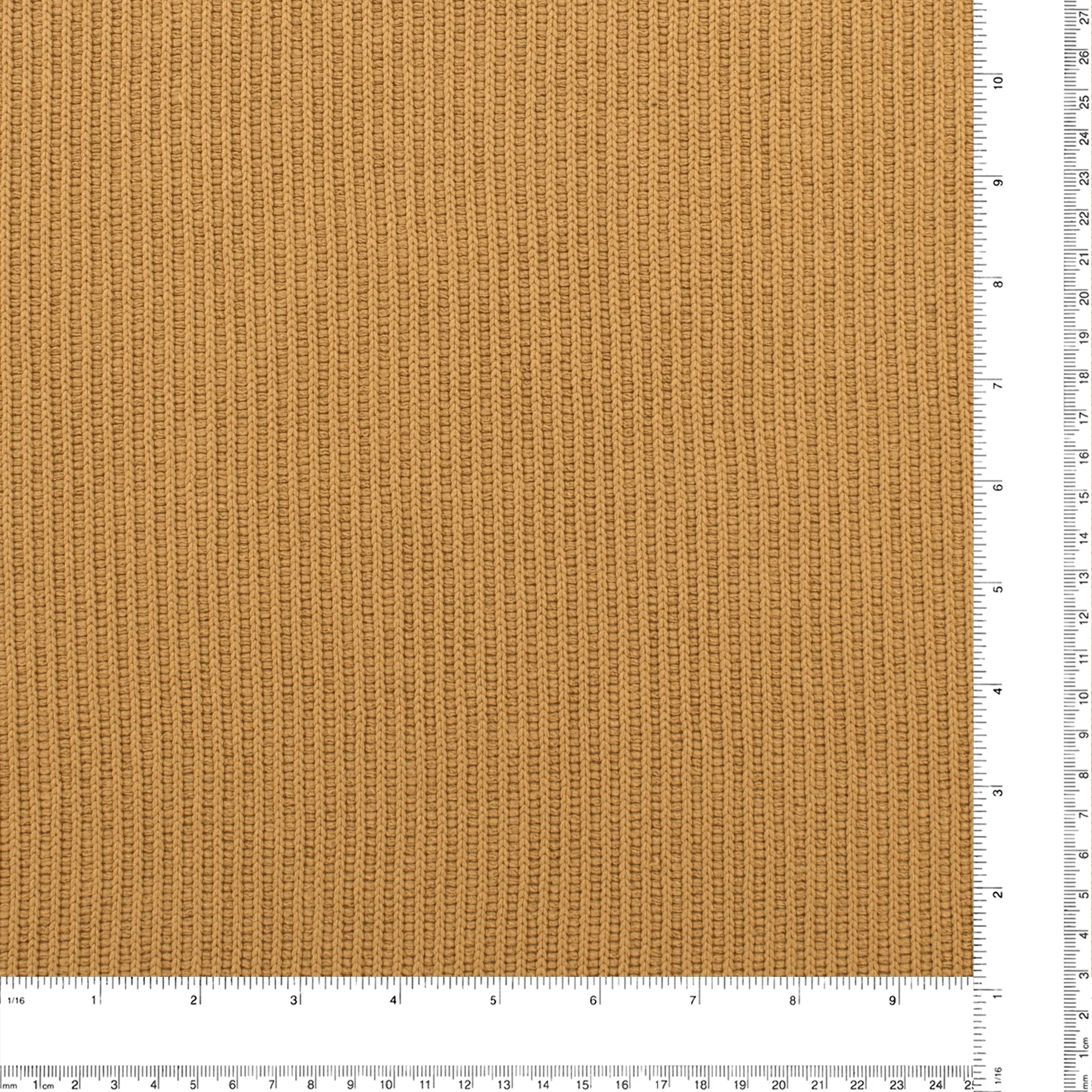 Rib Sweater Knit - MANCHESTER - 003 - Camel - Image 3