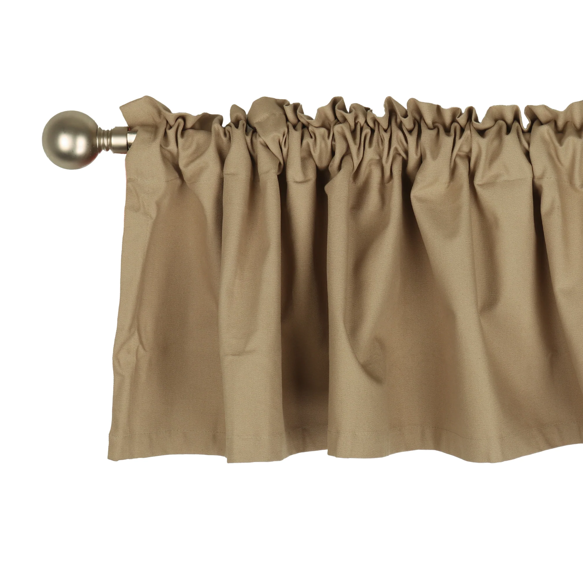 Rod Pocket Valance - Lyons - Sand - 52 x 16'' - Image 2