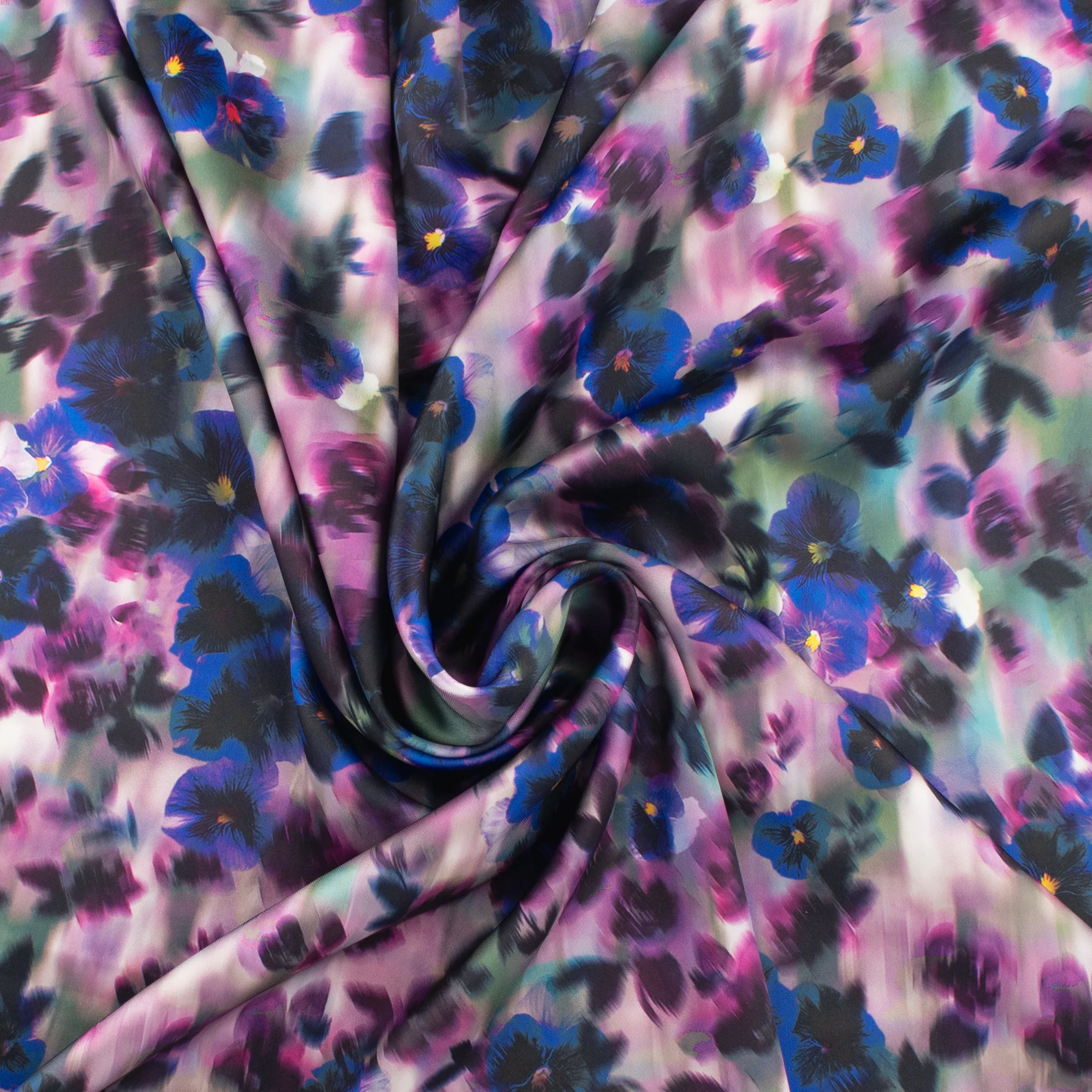 Satin Print - CLARISSA - 008 - Mauve - Image 2