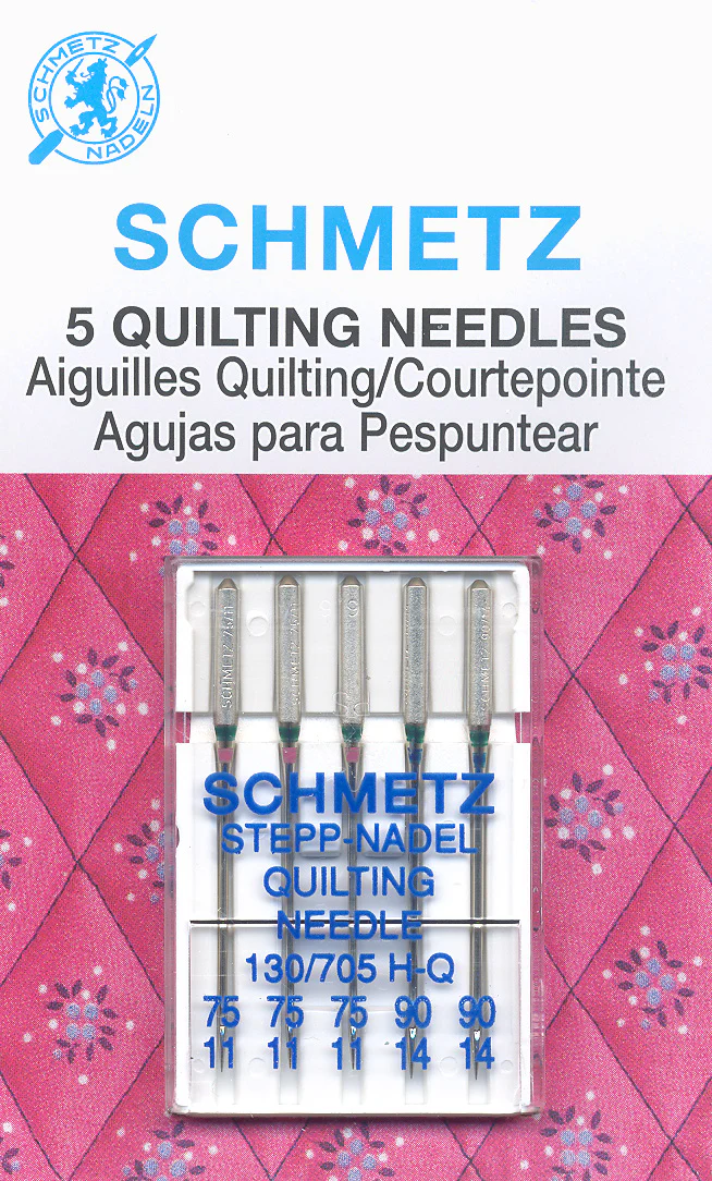 SCHMETZ quilting needles - assorted carded 5 pieces