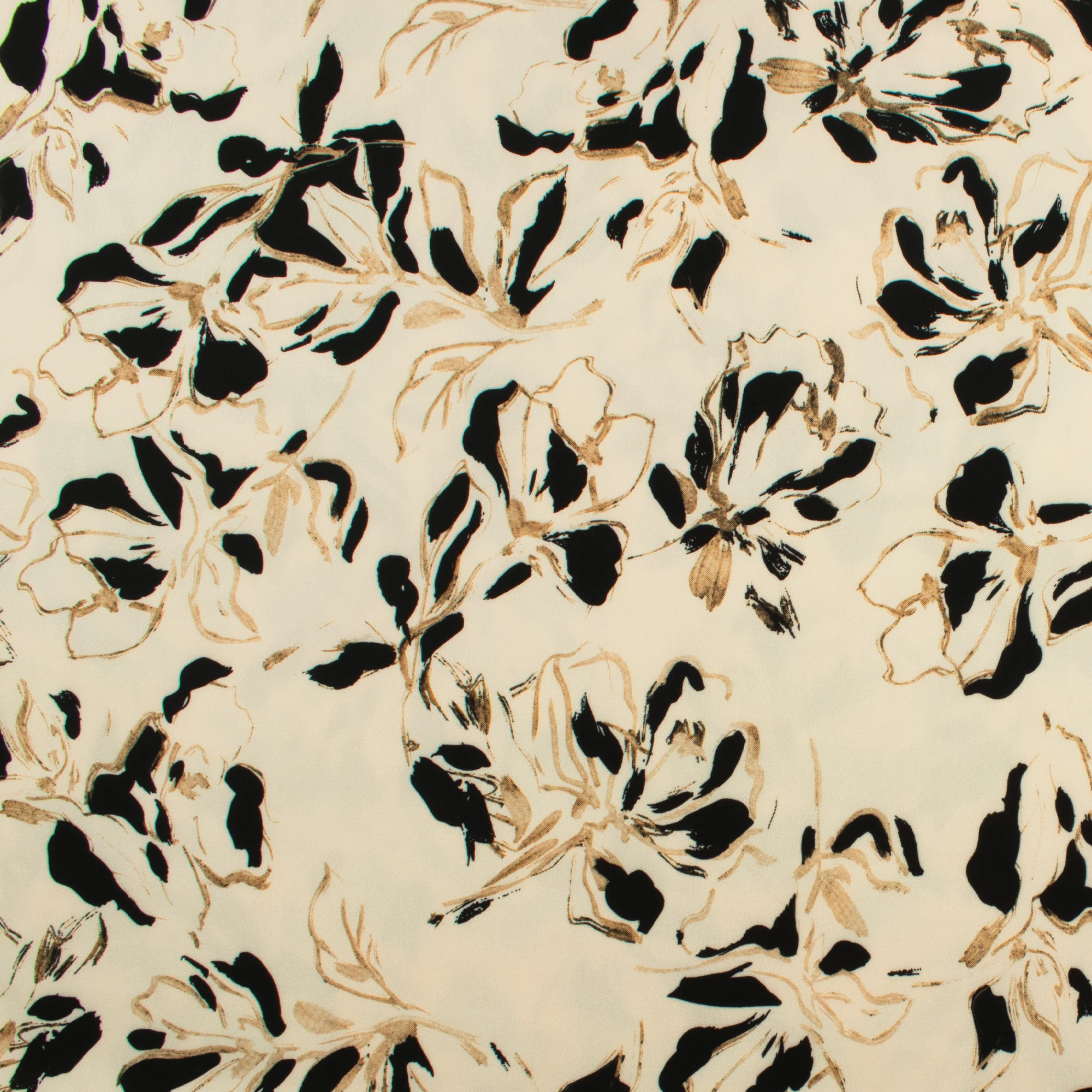 Scuba Crepe Print - NORA - 011 - Ivory