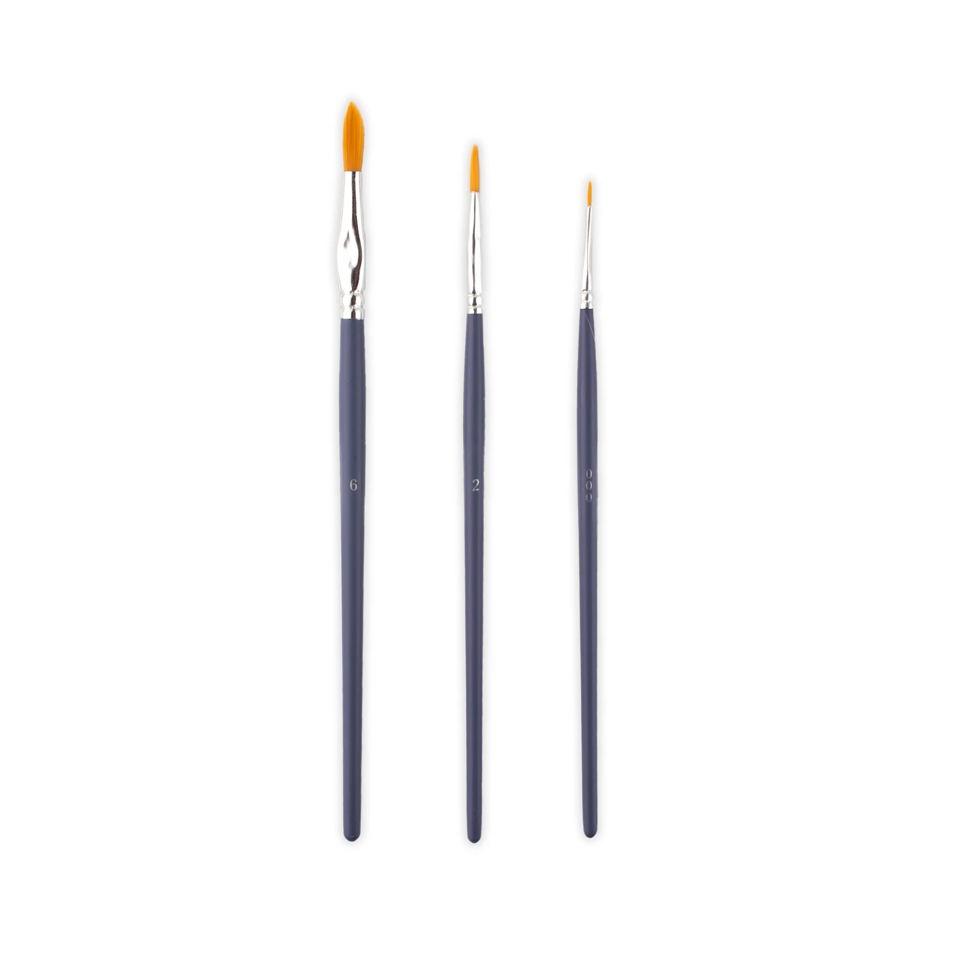 Set of 3 Yellow Polyamide Brushes - Image 3