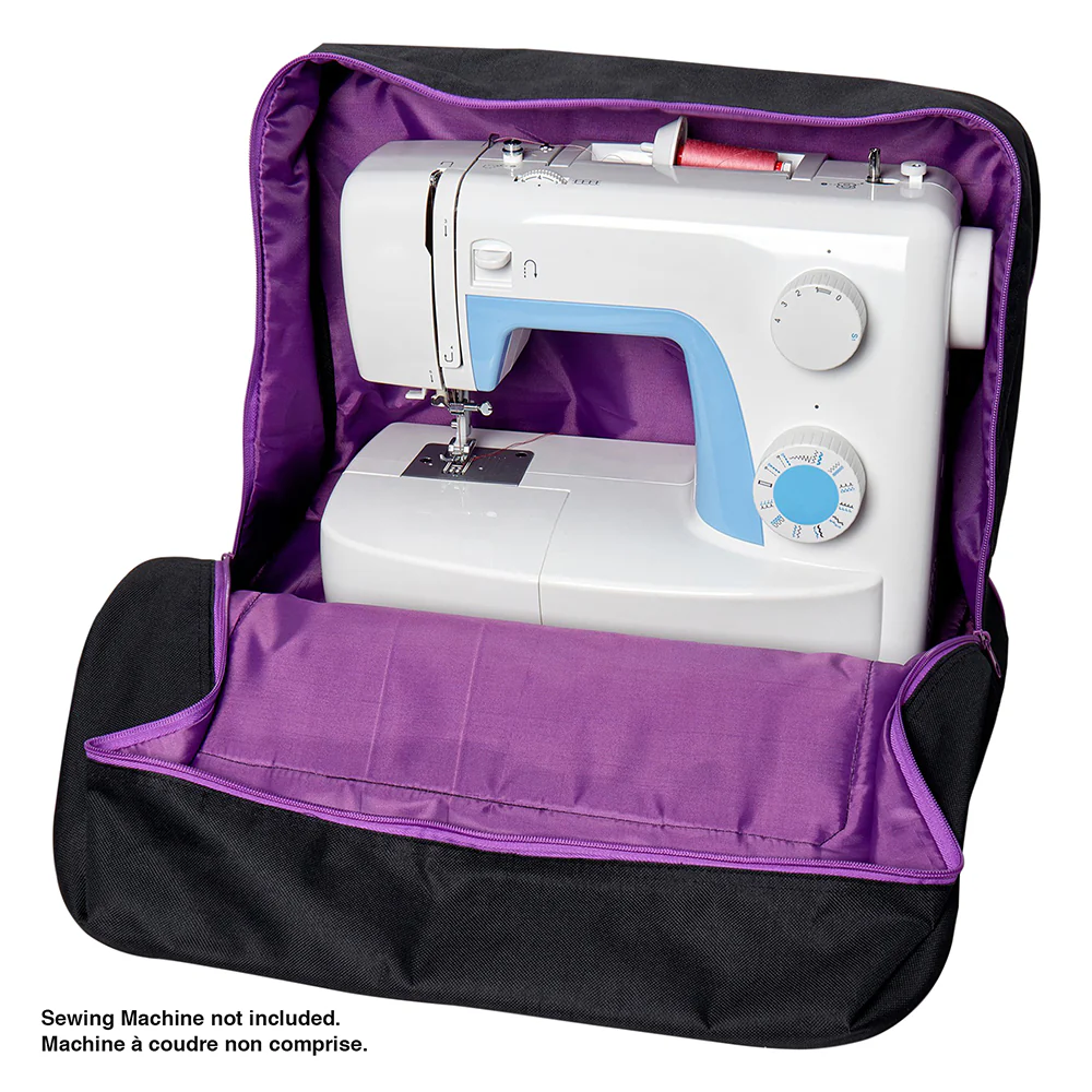 SEW EASY Sewing Machine Tote Bags - Black & Purple - 44 x 20 x 38cm (17¼” x 7⅞” x 15”) - Image 2