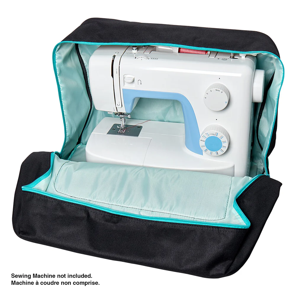 SEW EASY Sewing Machine Tote Bags - Black & Turquoise - 44 x 20 x 38cm (17¼” x 7⅞” x 15”) - Image 2