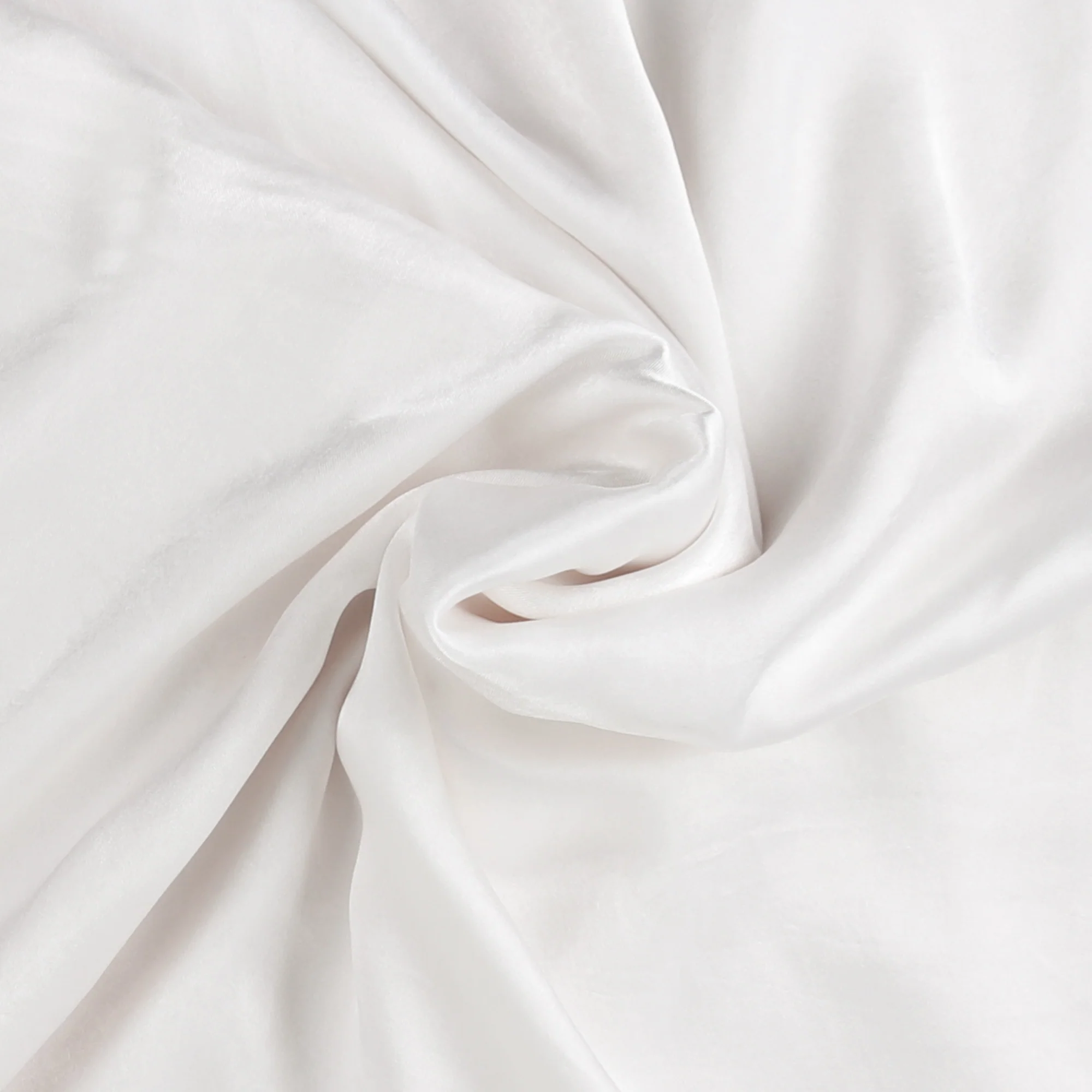 Silky Solid Satin - SIENNA - 009 - White - Image 2