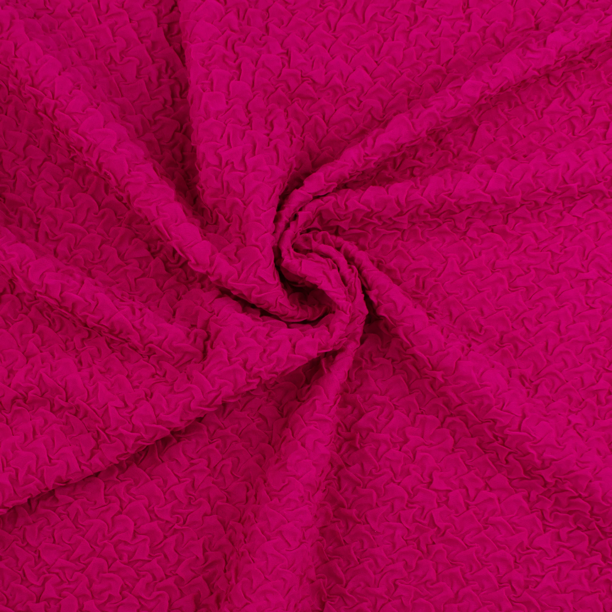 Solid Crinkled Mesh - RADIANT NIGHTS - 001 - Magenta - Image 2