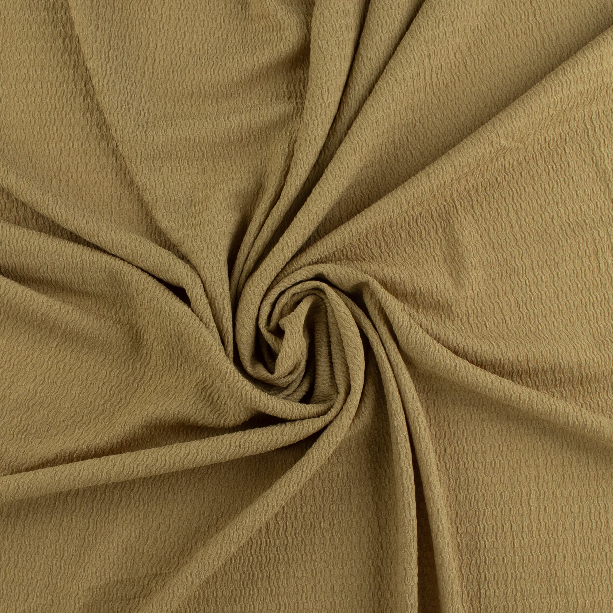 Solid crinkled Polyester - CHANTAL - 009 - Taupe - Image 2