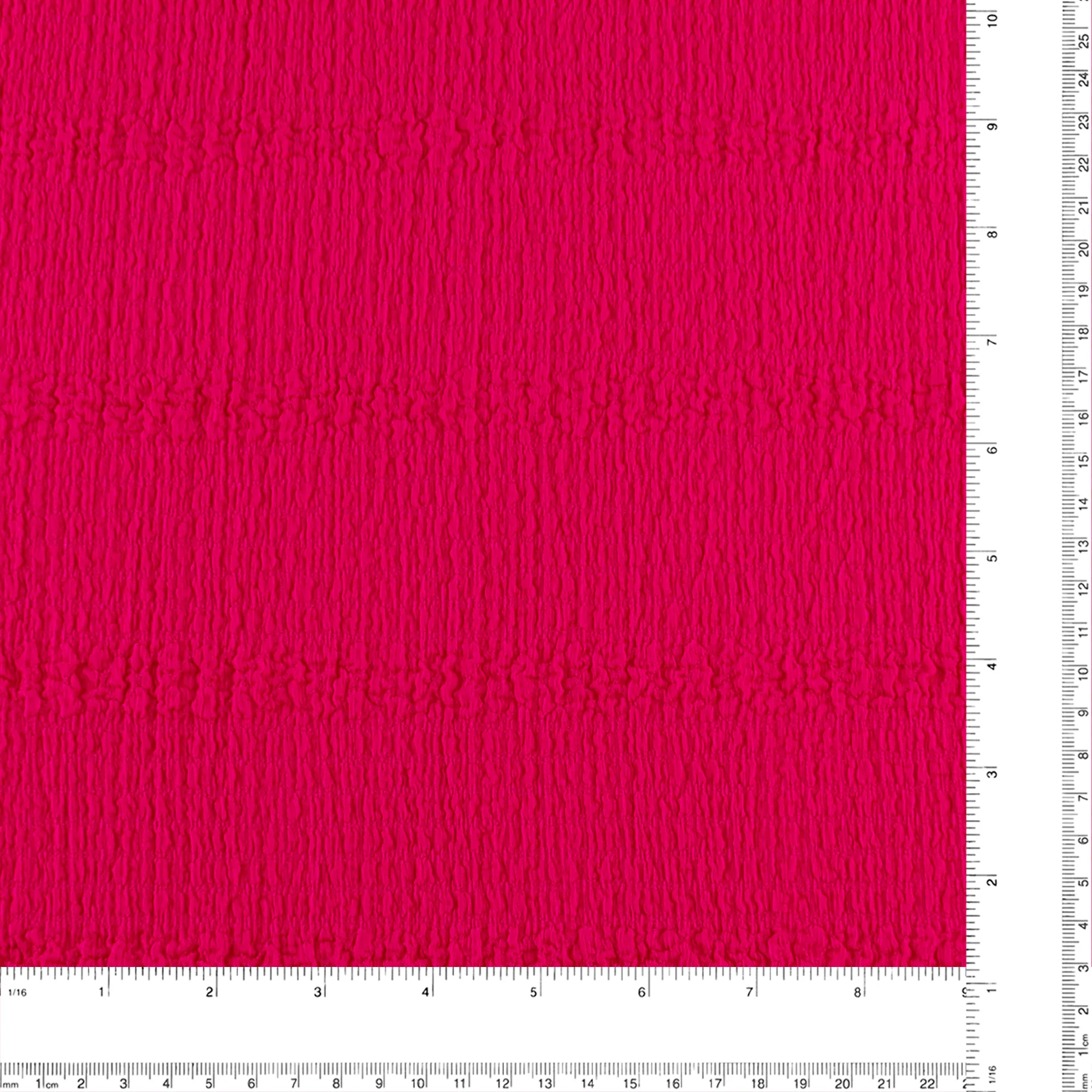 Solid crinkled Polyester - CHANTAL - 014 - Pink - Image 3