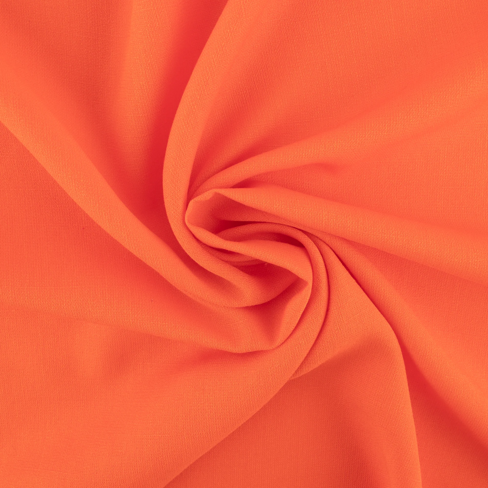 Solid polyester rayon - ANNA - Orange - Image 2