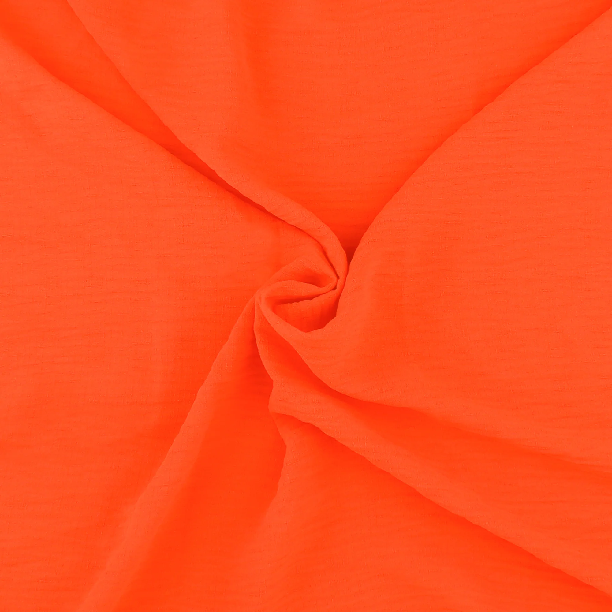 Solid Slub Polyester - MARISA - Orange - Image 2