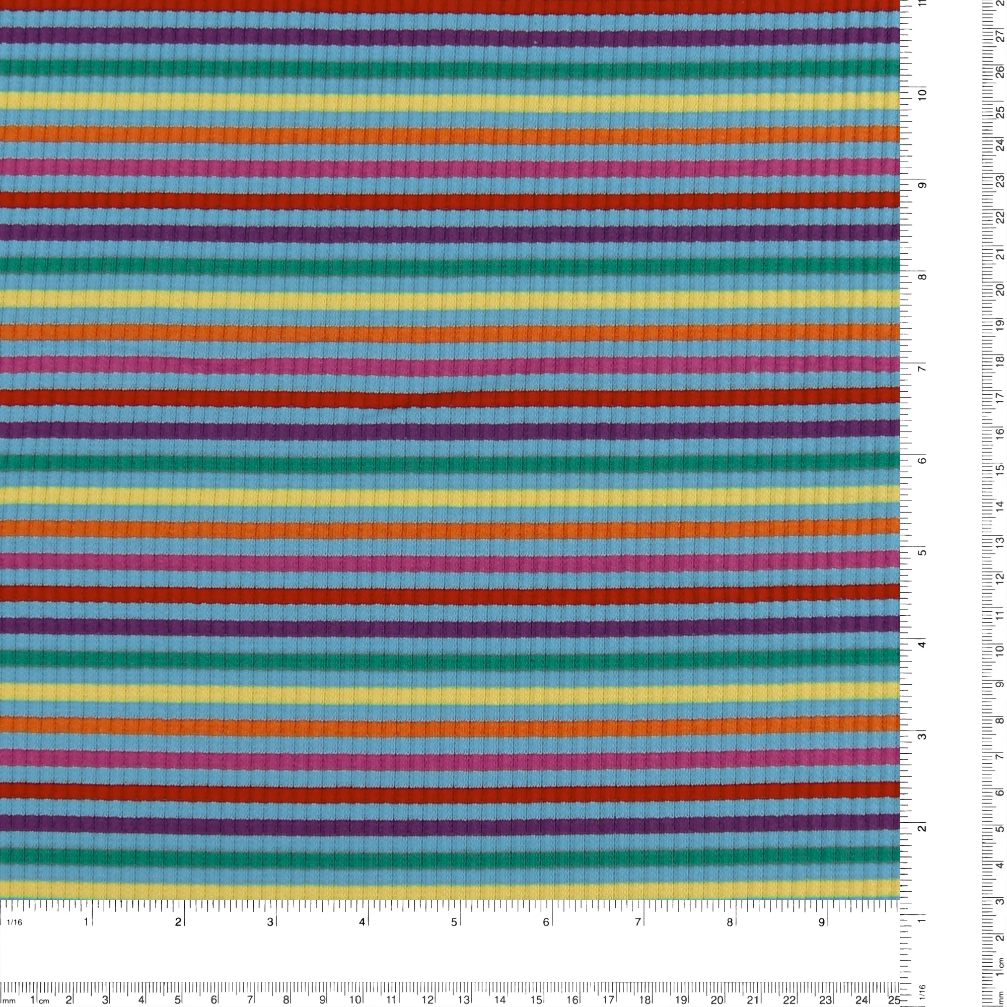 Striped Rib Knit - MUSKOKA - 003 - Aqua - Image 3