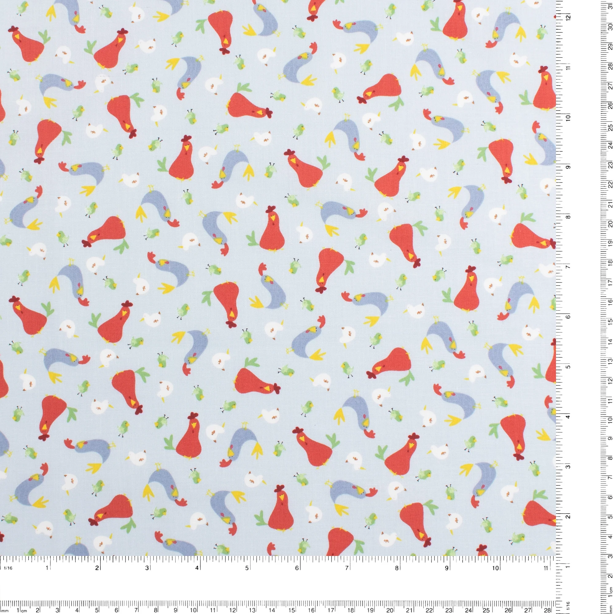 Studio E - Printed Cotton - FARM-TASTIC FRIENDS - 005 - Light Blue - Image 3