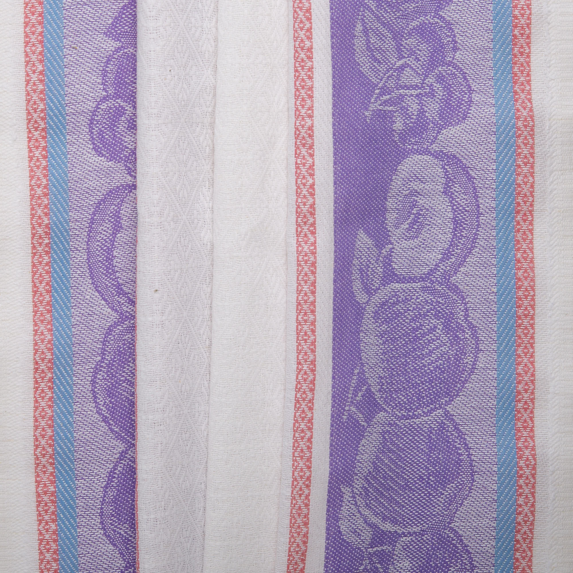 Tea Towelling - JACQUARD - Apple - Purple - Image 4
