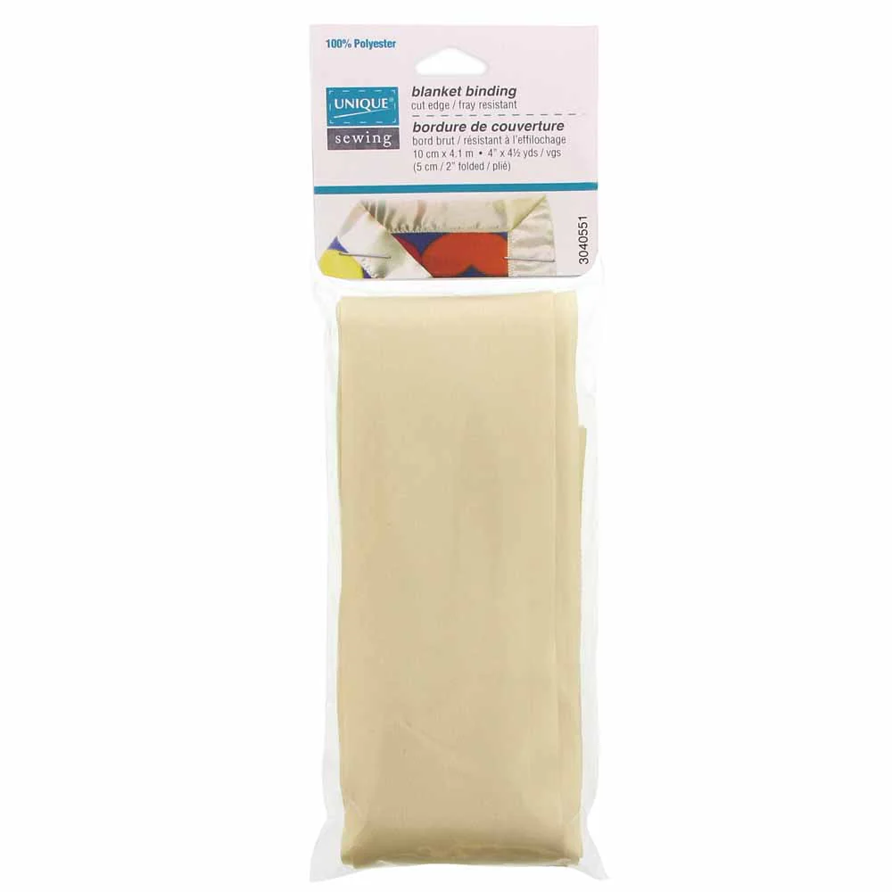 UNIQUE SEWING Blanket Binding 10cm x 4.1m - Yellow