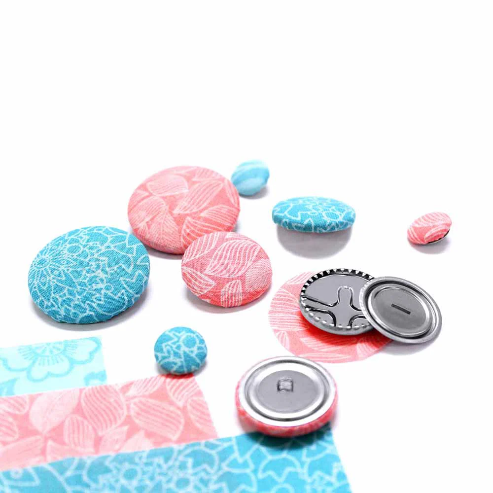 UNIQUE SEWING Buttons to Cover Refill - size 24 - 15mm (⅝") - 6 sets - Image 2