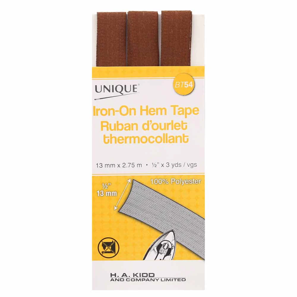 UNIQUE Fusible Seam Binding Brown 785