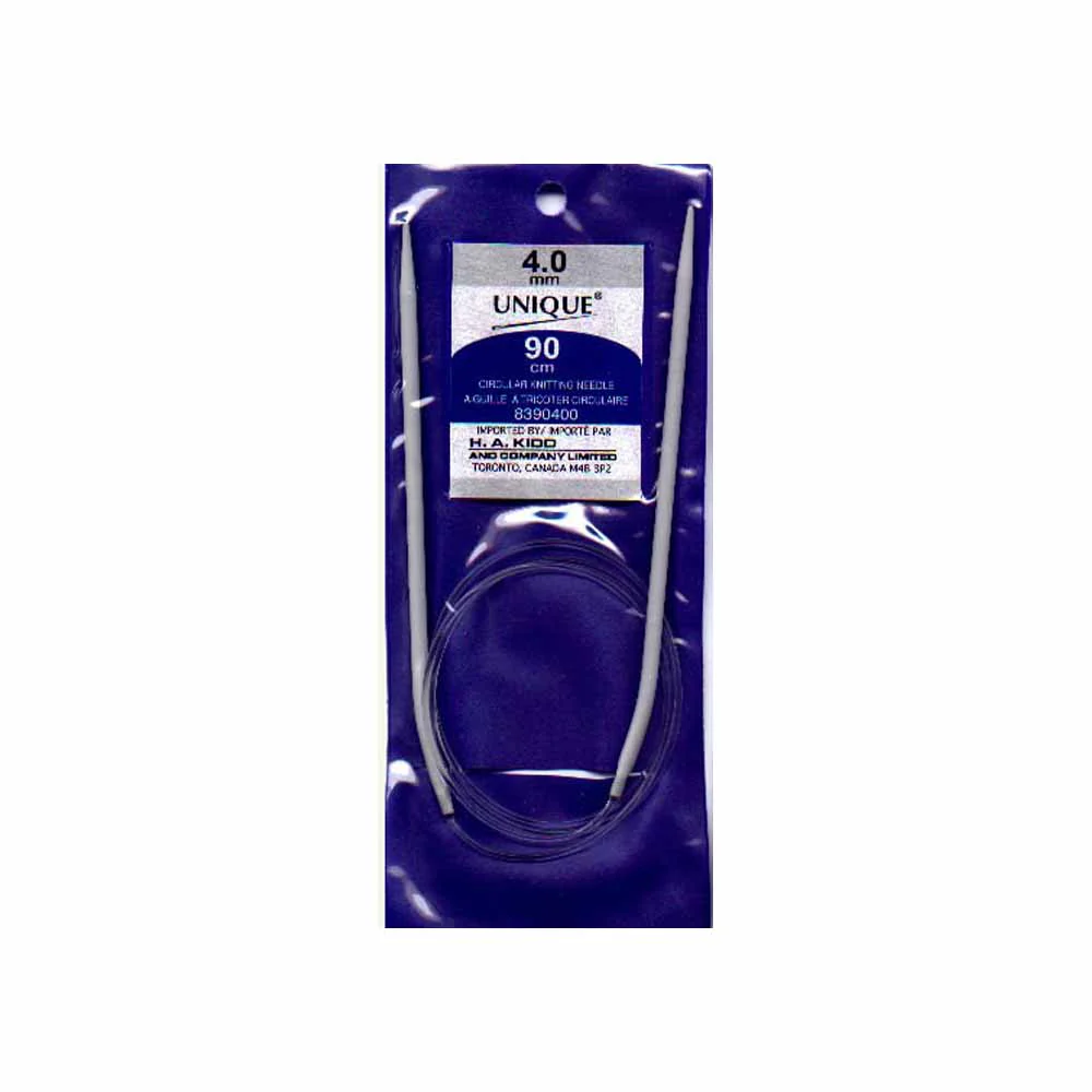 UNIQUE KNITTING Circular Knitting Needles 90cm (36") Aluminum - 4mm/US 6