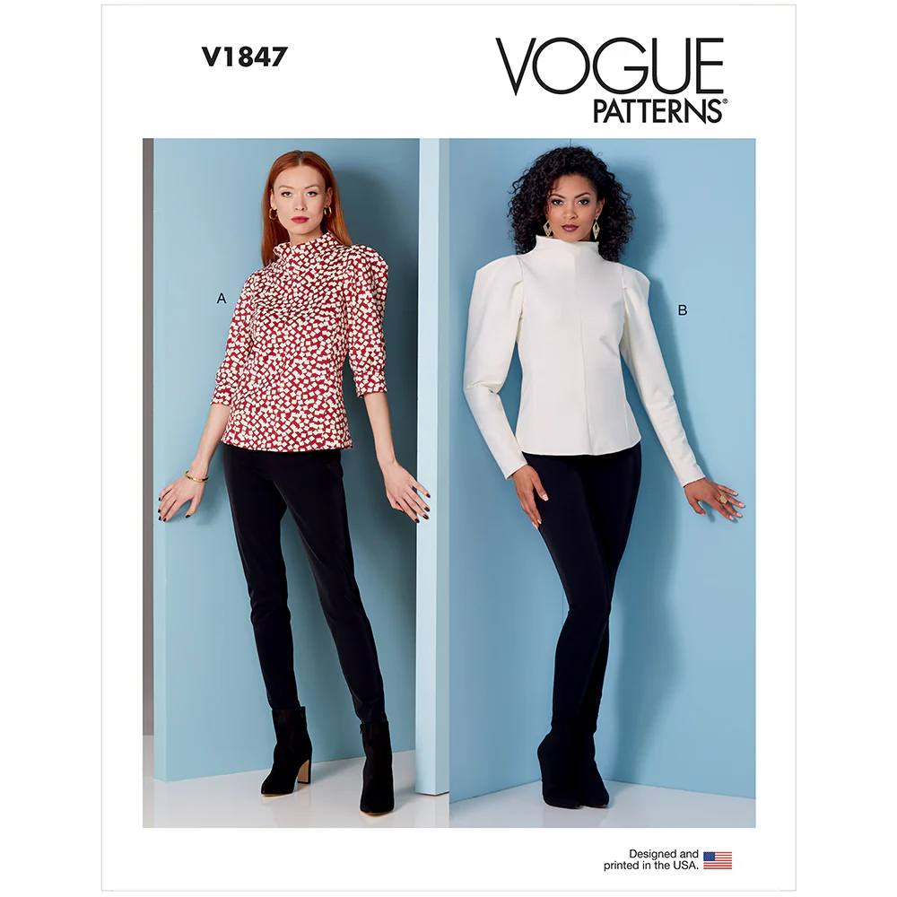 V1847 Misses' and Misses' Petite Top (16-18-20-22-24)
