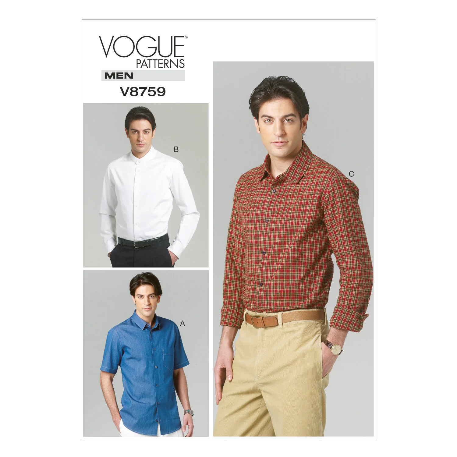 V8759 - Men's Shirt (size: 40-42-44-46)