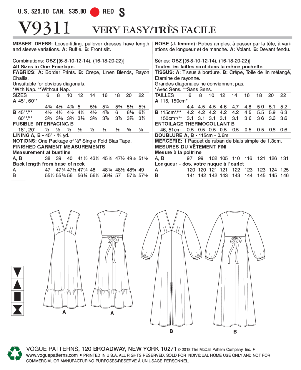 V9311 Misses' Dress (size: 6-8-10-12-14-16-18-20-22) - Image 5