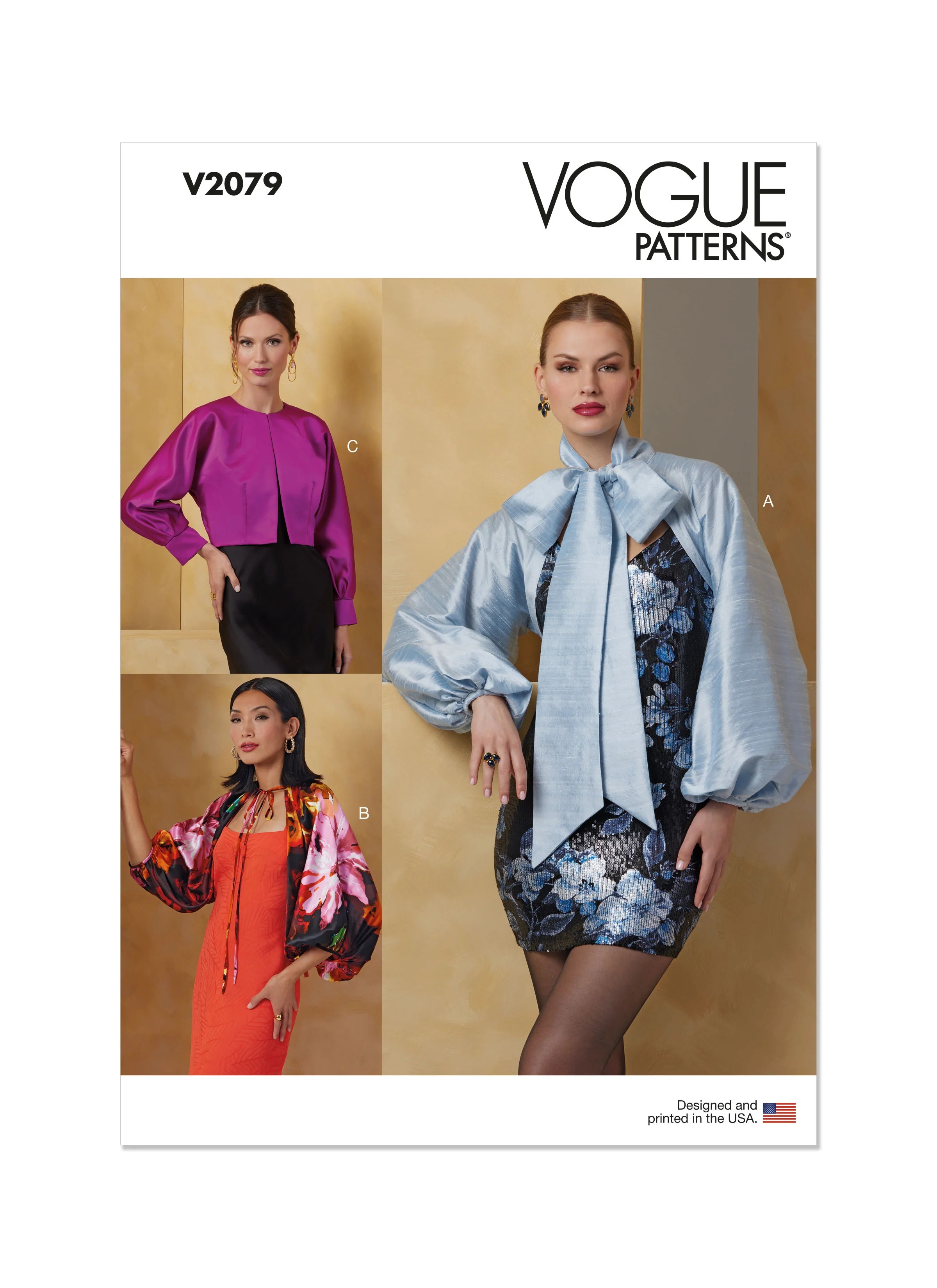 Vogue - V2079 MISSES' BOLERO SLEEVES IN THREE STYLES