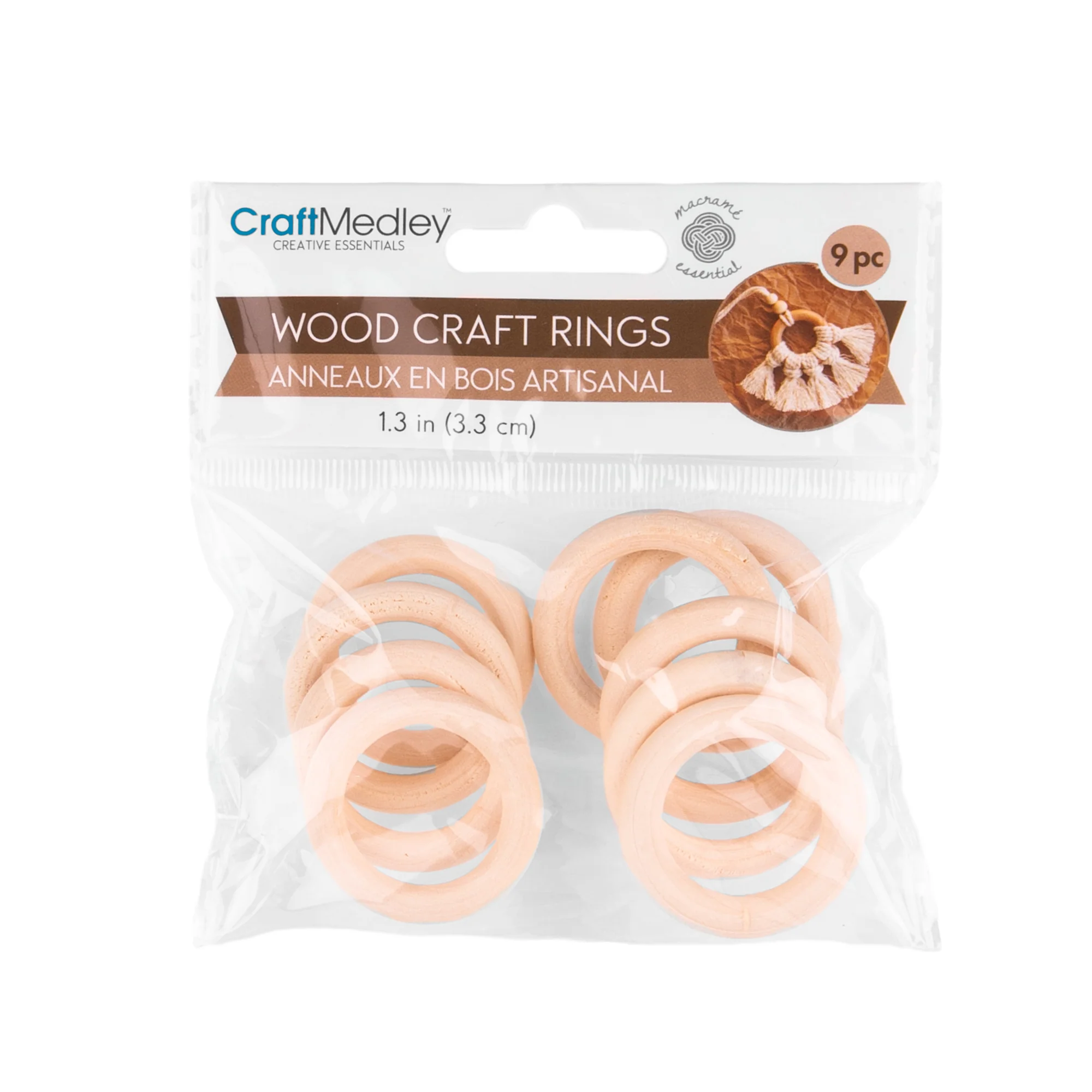 WOOD CRAFT RINGS - 35mm